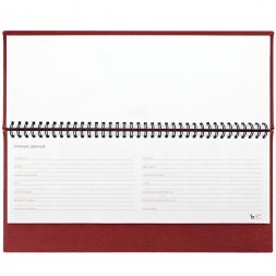 Планинг Sagrin, датированный, красный