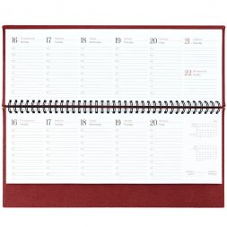 Планинг Sagrin, датированный, красный