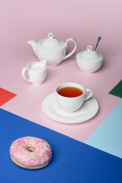 Сливочник Maxim Diamond, молочно-белый 