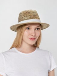 Шляпа Daydream, бежевая с белой лентой