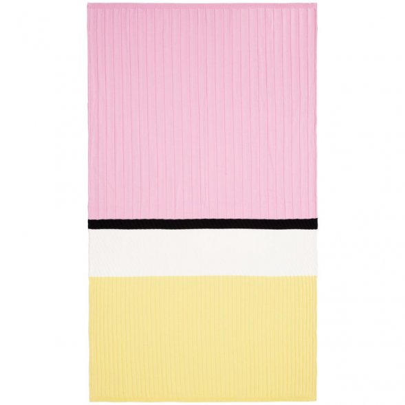 Плед Friolenta, желтый с розовым 