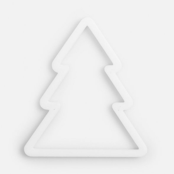 Подвеска «Елочка», 3D-печать, белая 