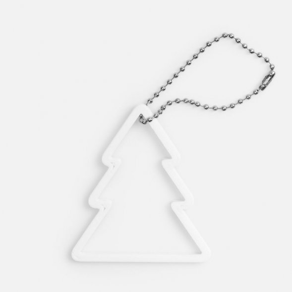 Подвеска «Елочка», 3D-печать, белая 