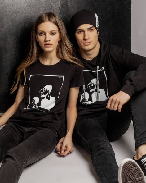 Футболка женская «Леон», черная 