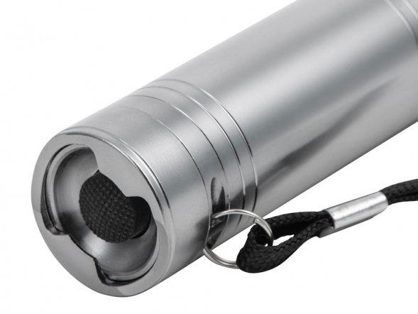 Фонарь с открывалкой Yok, серебристый (P) 