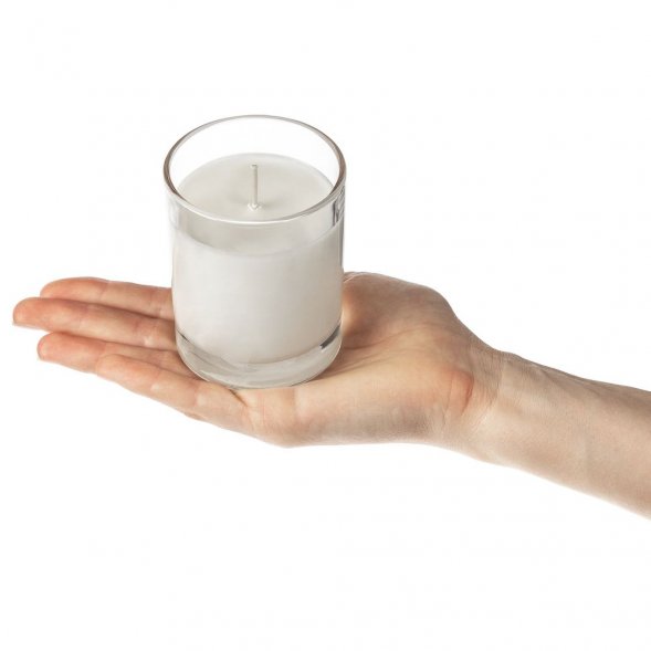 Ароматическая свеча Savor Flavor в прозрачном стакане, кедр и яблочный пирог 