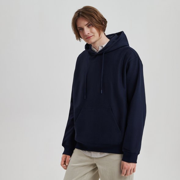 Худи релакс унисекс ADVENTURE, темно-синий, размер 3XL/4XL 