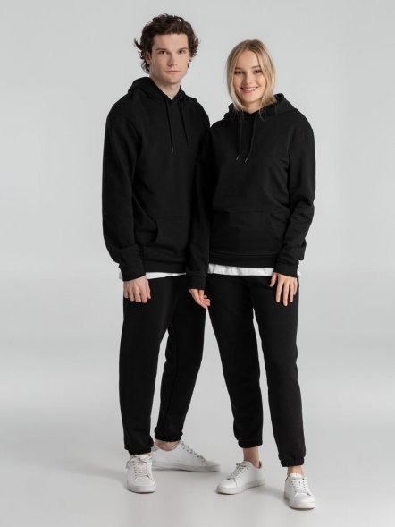 Толстовка с капюшоном унисекс Hoodie, черная 