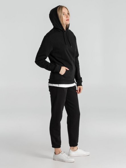 Толстовка с капюшоном унисекс Hoodie, черная 