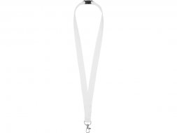 Ланьярд с карабином и замком безопасного разрыва, белый