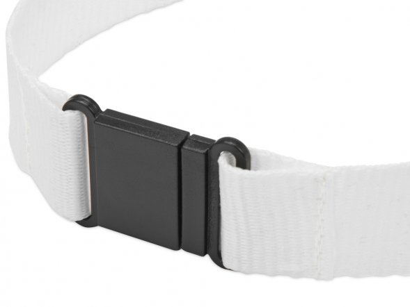 Ланьярд с карабином и замком безопасного разрыва, белый 