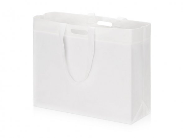 Сумка для покупок из спанбонда Scope, 455*160*380 с ручкой 550/30 мм, белый 