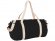 Хлопковая сумка Barrel Duffel, черный/бежевый 