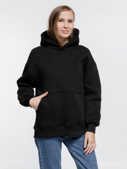 Худи оверсайз Kulonga Comfort Heavy, черное 