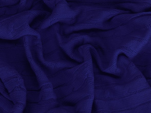 Плед акриловый Braid NEW, темно-синий 