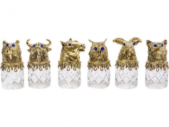 Подарочный набор Русская охота, темно-коричневый/рыжий 