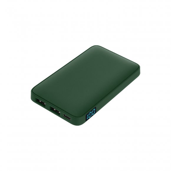 Внешний аккумулятор с подсветкой Ancor 5000 mAh, зеленый 