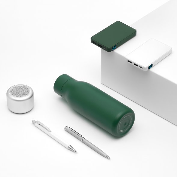 Внешний аккумулятор с подсветкой Ancor 5000 mAh, зеленый 