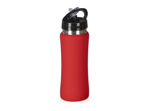 Подарочный набор с бутылкой для воды и повербанком С2, 10000 mAh, красный 