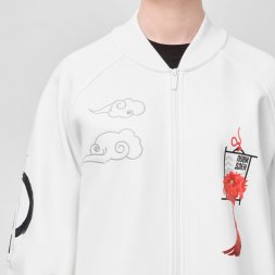 Толстовка на молнии TORRES белая, размер XL Дзен