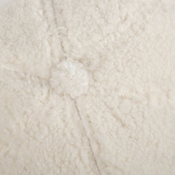 Бейсболка Oblako, утепленная, молочно-белая 