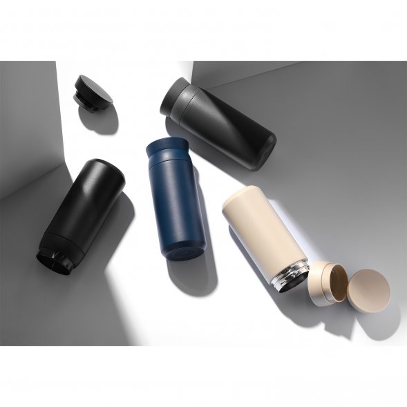 Термобутылка вакуумная герметичная Grace, серая 