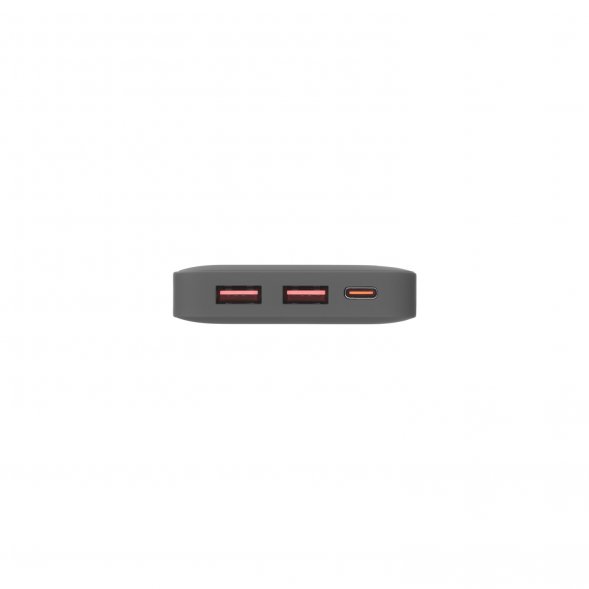 Внешний аккумулятор с подсветкой Ancor PD Plus 10000 mAh, серый 