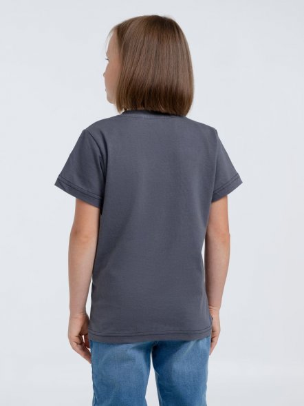 Футболка детская T-Bolka Kids, темно-серая (графит) 
