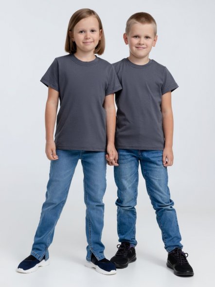 Футболка детская T-Bolka Kids, темно-серая (графит) 