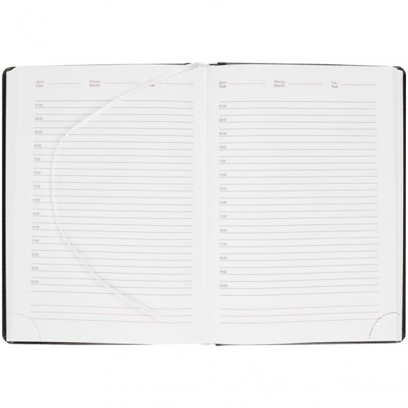 Ежедневник Nebraska, недатированный, черный 