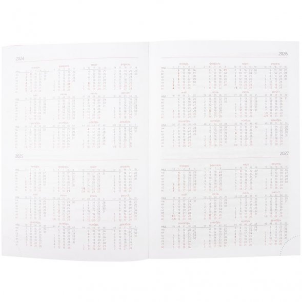 Ежедневник Nebraska, недатированный, черный 