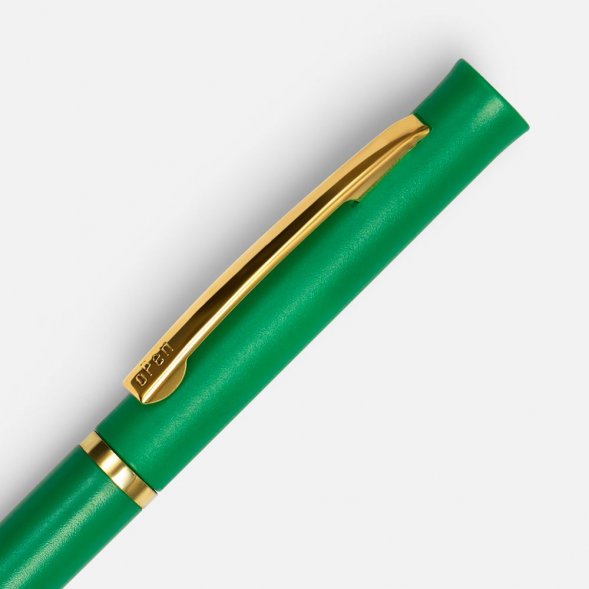 Ручка шариковая Euro Gold, зеленая 