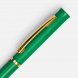 Ручка шариковая Euro Gold, зеленая 