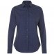 Рубашка женская Becker Women, темно-синяя с белым 