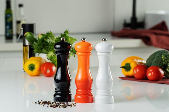 Механическая мельница для специй Gambit, оранжево-красная 