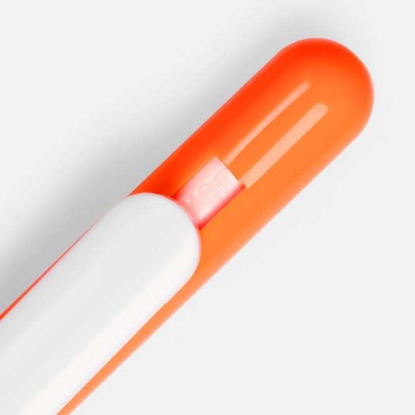 Ручка шариковая Swiper, оранжевая с белым 