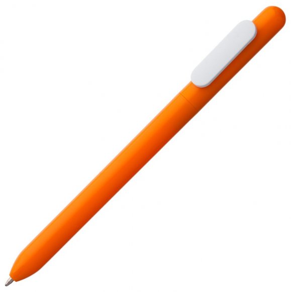 Ручка шариковая Swiper, оранжевая с белым 