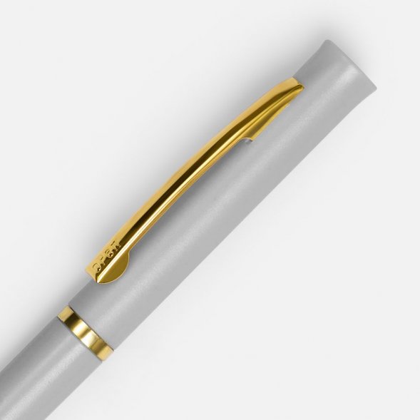 Ручка шариковая Euro Gold, серая 