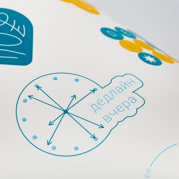 Наклейки бумажные Sticker Pack на заказ, L 