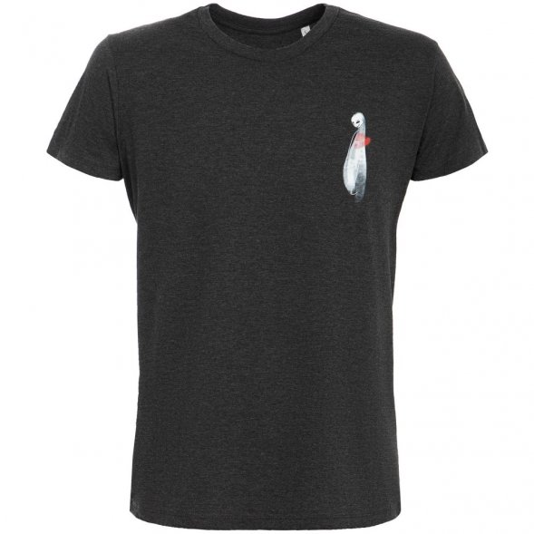 Футболка приталенная Ghost of Love, черный меланж 