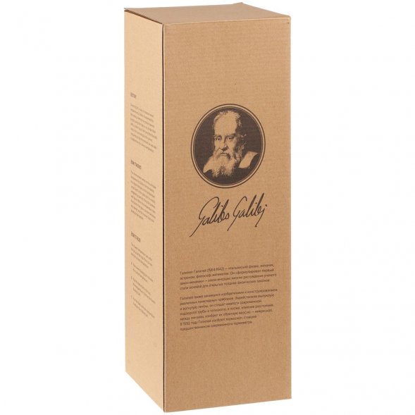 Термометр «Галилео» в деревянном корпусе, синий 