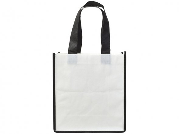 Небольшая контрастная нетканая сумка-тоут для покупок 