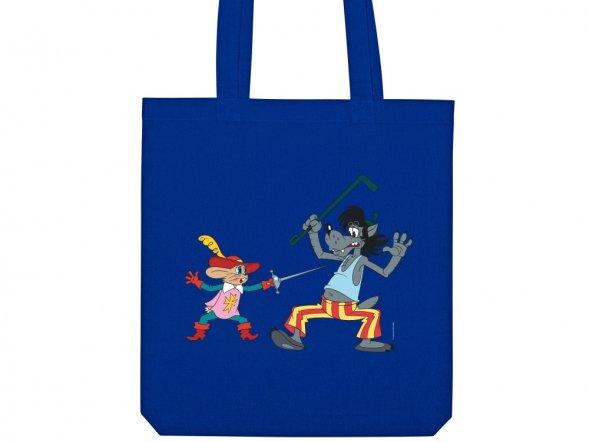 Сумка из плотного хлопка Ну, погоди!, 220 г/м2, классический синий 2386C 