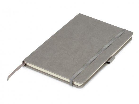 Блокнот Softy 2.0, твердая обложка A5, 80 листов, серый 