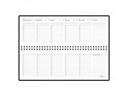 Планинг недатированный Velvet темно-синий