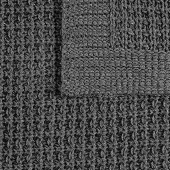 Плед Lattice, серый меланж 