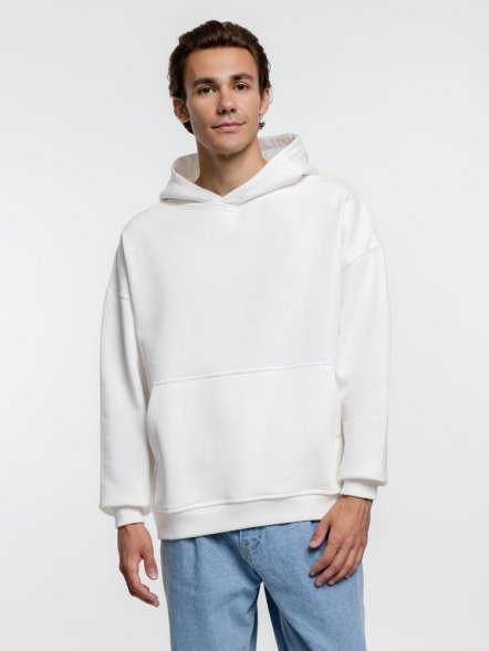 Худи оверсайз Kulonga Comfort Heavy, молочно-белое 