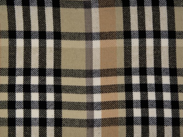 Плед Liner с бахромой, 140*205 см., бежевый с черным 