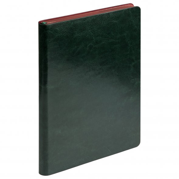 Ежедневник River side недатированный, зеленый/бургунди 