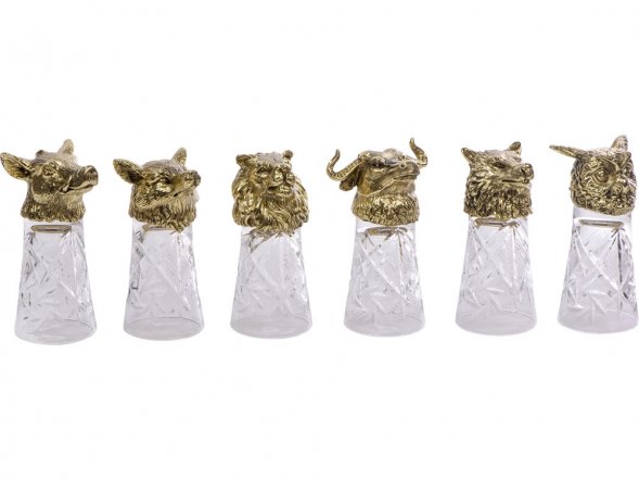 Подарочный набор Русская охота, темно-коричневый/молочный 